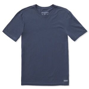 Life Is Good Men's Navy Blue Short Sleeve Crusher Tee